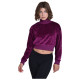 Target Γυναικεία μπλούζα Turtle Neck Crop Top Velour Fuel